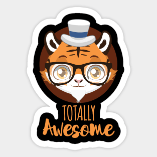 Totally Awesome Tiger Sticker